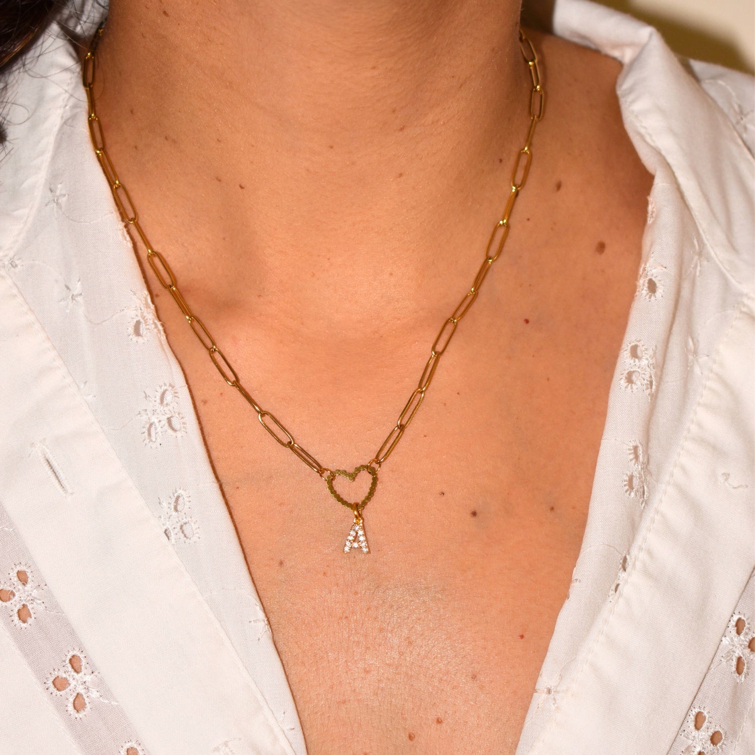 Collier Veritas - Initiale au choix