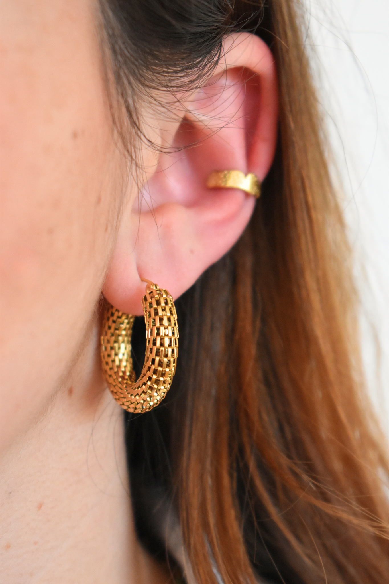 Boucles d'oreilles Blanche