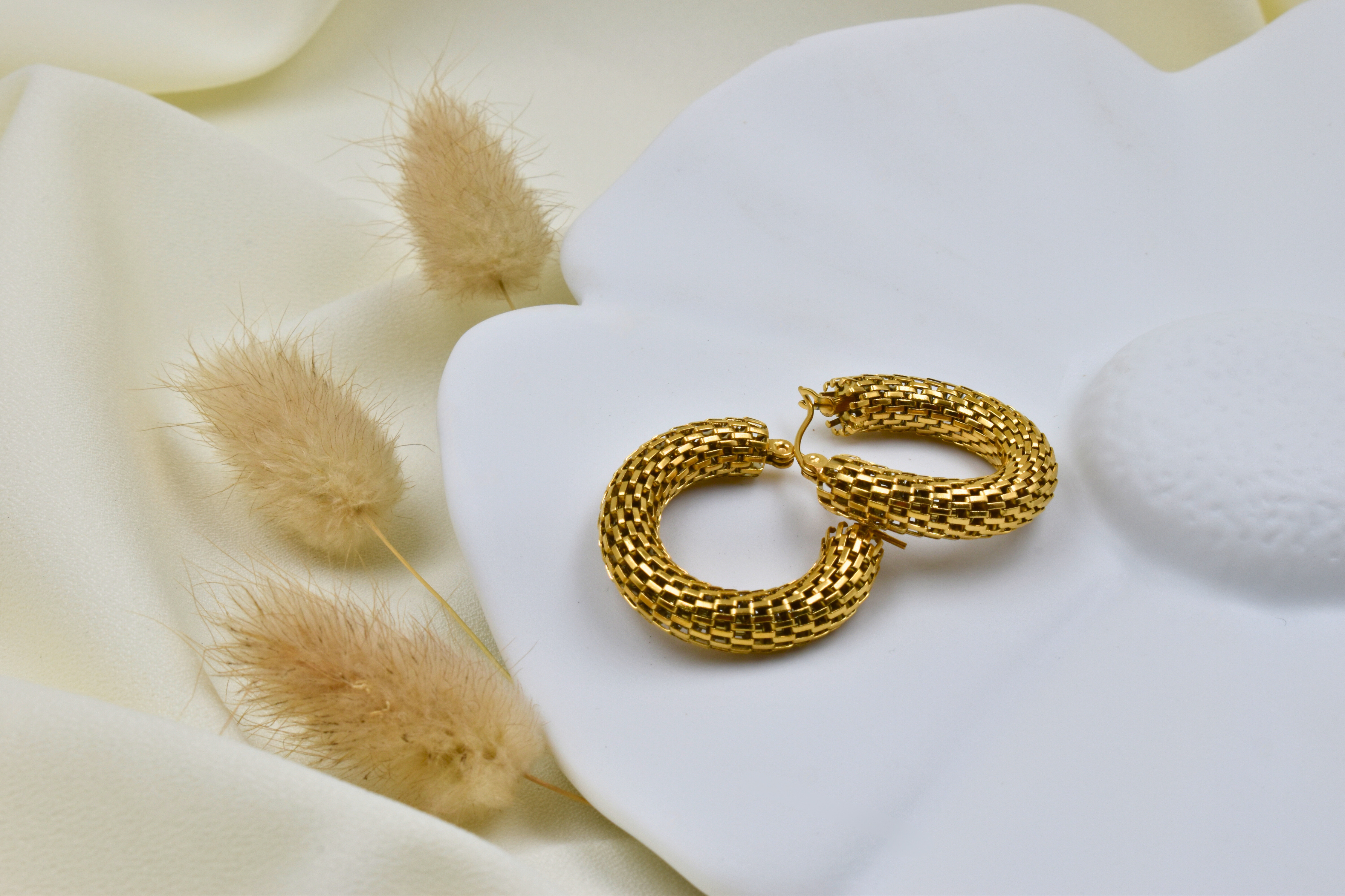 Boucles d'oreilles Blanche