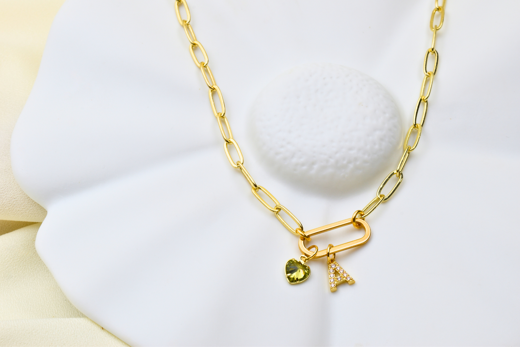 Collier Fauna - Initiale au choix