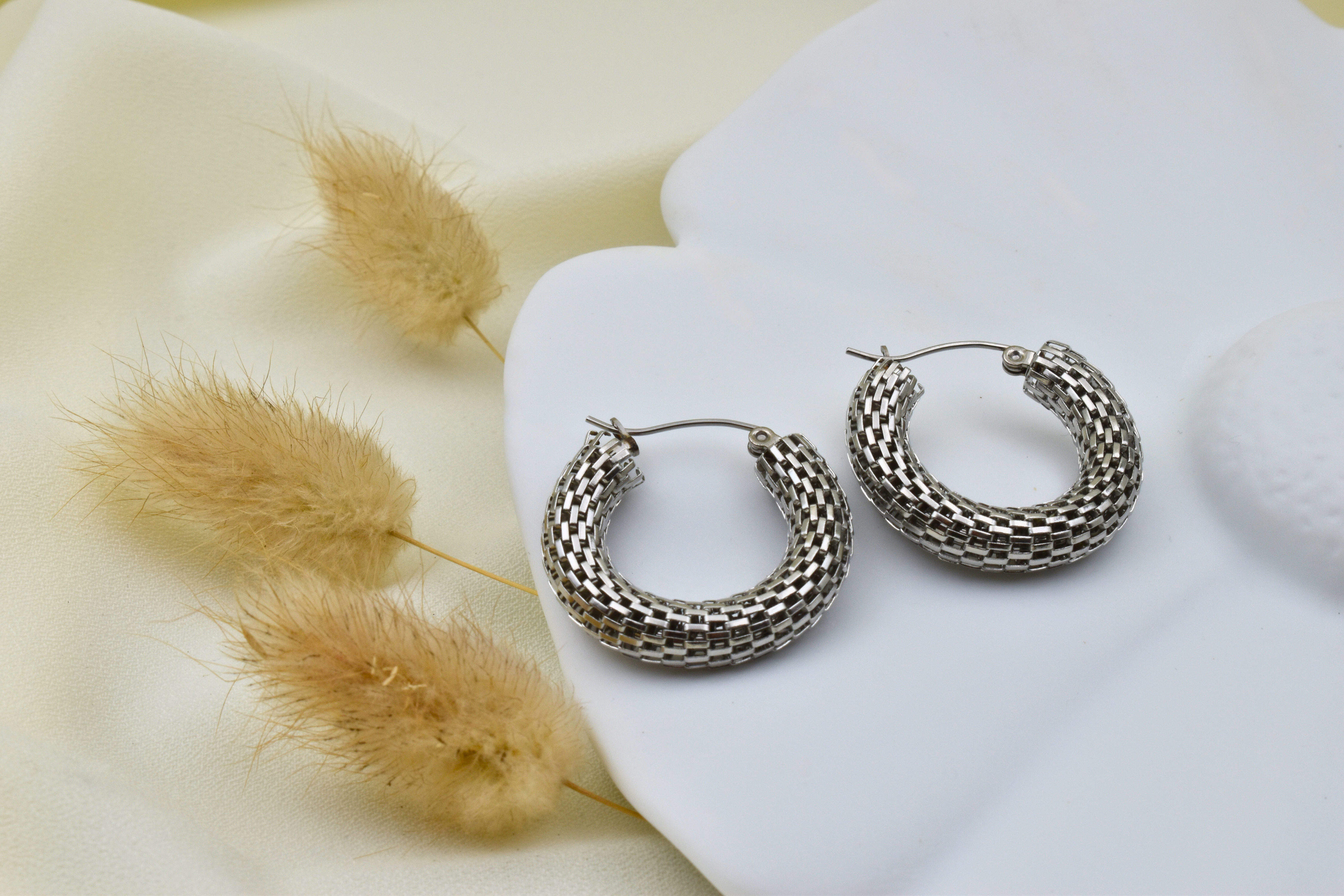 Boucles d'oreilles Blanche