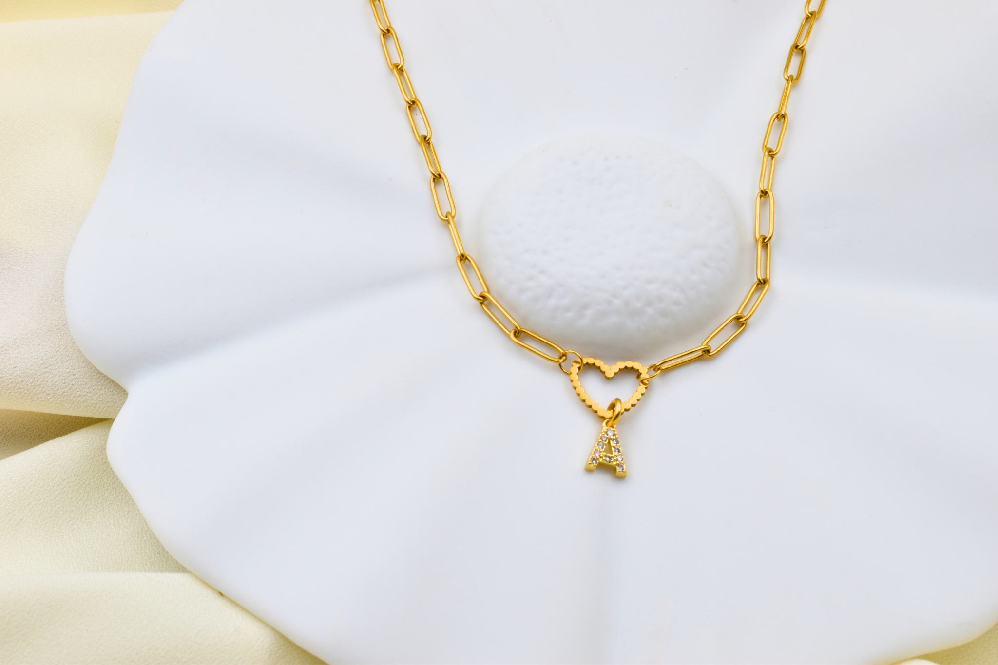 Collier Veritas - Initiale au choix